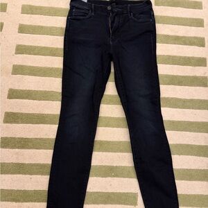 MOTHER Women's Dark Blue Skinny Jeans